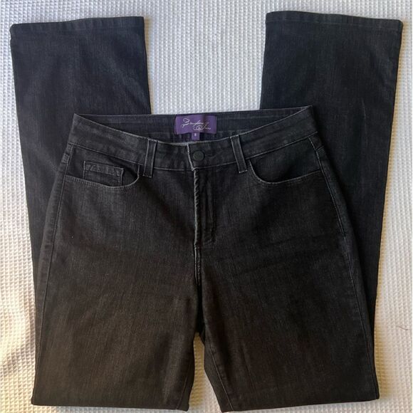 NYDJ Women’s Black Bootcut Lift tuck Technology Jeans sz 8 - Picture 3 of 13